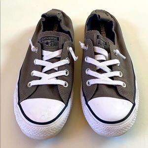 Converse All Star Shoreline Gray slip-on. Size 10